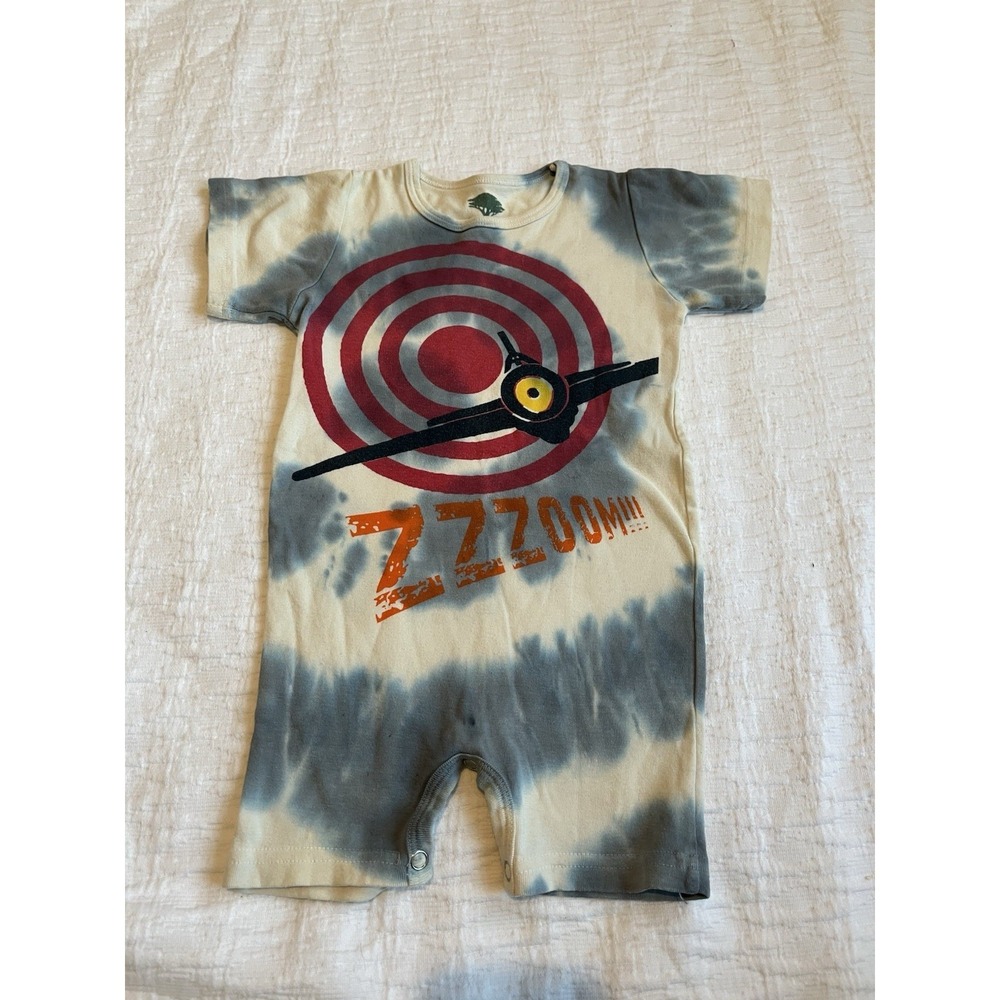 Imagine Greenwear Tie Dye Plane Romper 6-12M